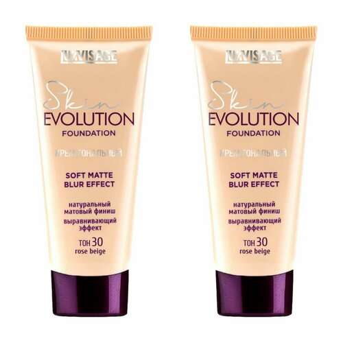 Тональный крем LUXVISAGE Skin Evolution Soft Matte Blur Effect, 35 гр, оттенок: 30 rose beige, 2 шт