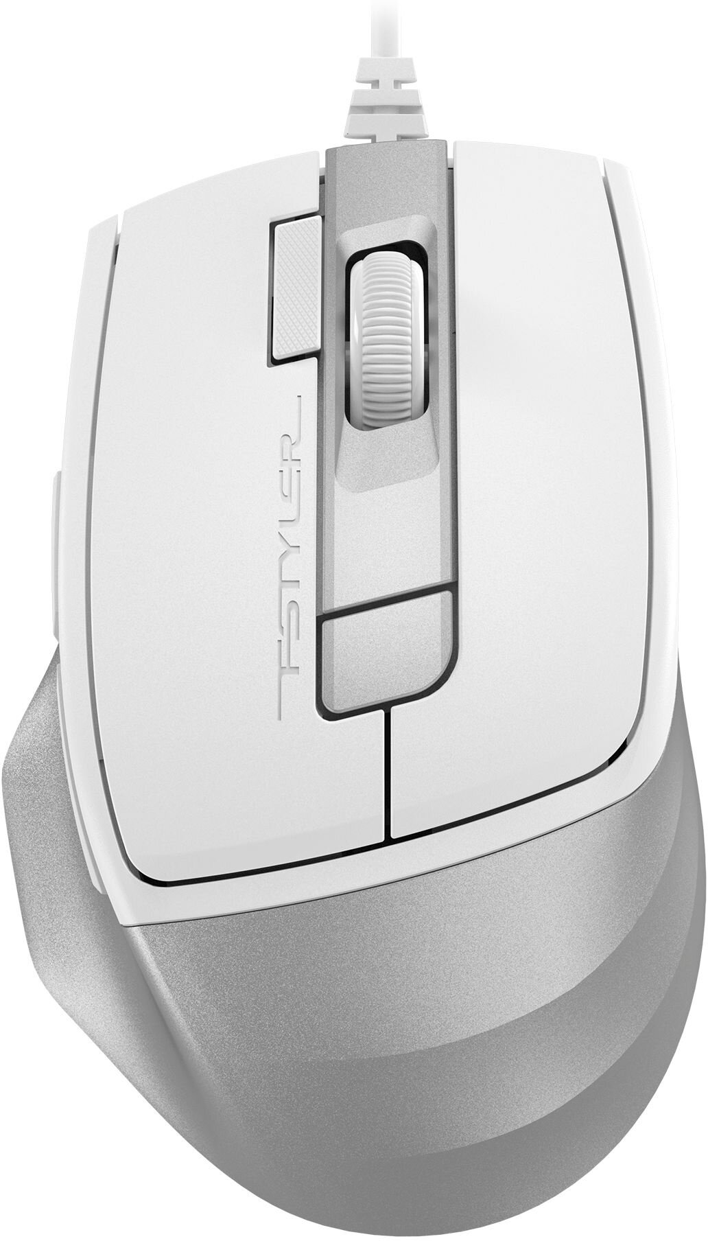 Мышь A4Tech Fstyler FM45S Air, белый/серебристый (fm45s air usb (silver white))