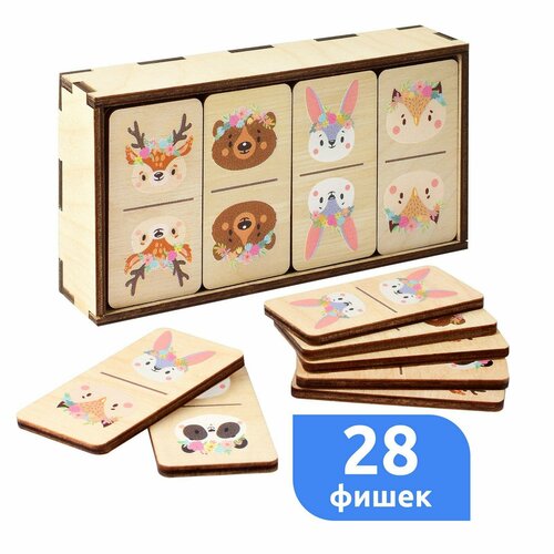 настольная игра домино животные 9315383 Настольная игра «Домино. Животные»