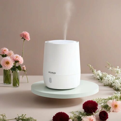 Аромадиффузор-увлажнитель-ночник BOMIDI AD1 белый для дома для подарка компактный стильный дизайн с разноцветной подсветкой 169000₽