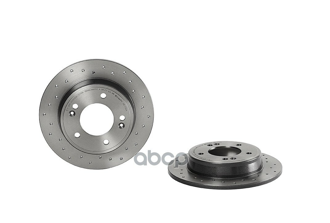 BREMBO 08C1722X (08C1722X) диск тормозной xtra зад (Комплект 2 уки)