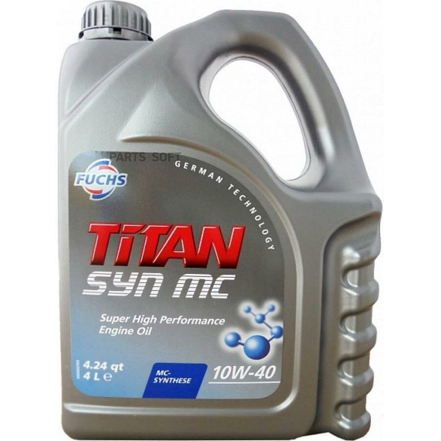 FUCHS 601004360 TITAN Масо моторное SYN MC 10W40 4