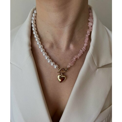 Колье Own Accessories искусственный камень длина 47 см белый 499₽