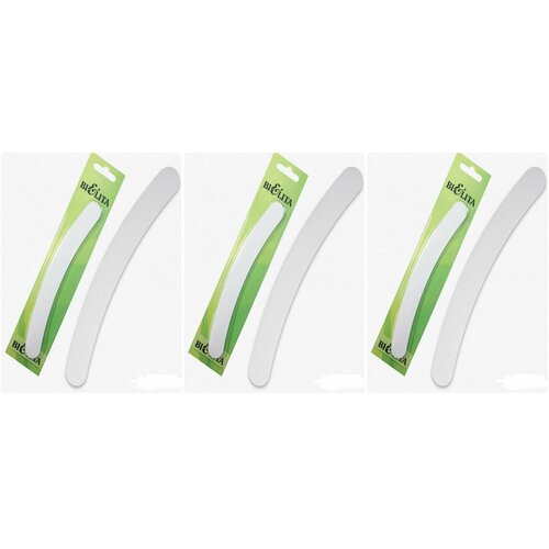 Белита пилка для ногтей наждачная на блистере цвет белый 182см 3шт 1336₽