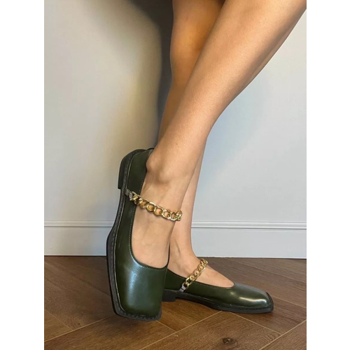 фото Балетки , размер 38, зеленый без бренад