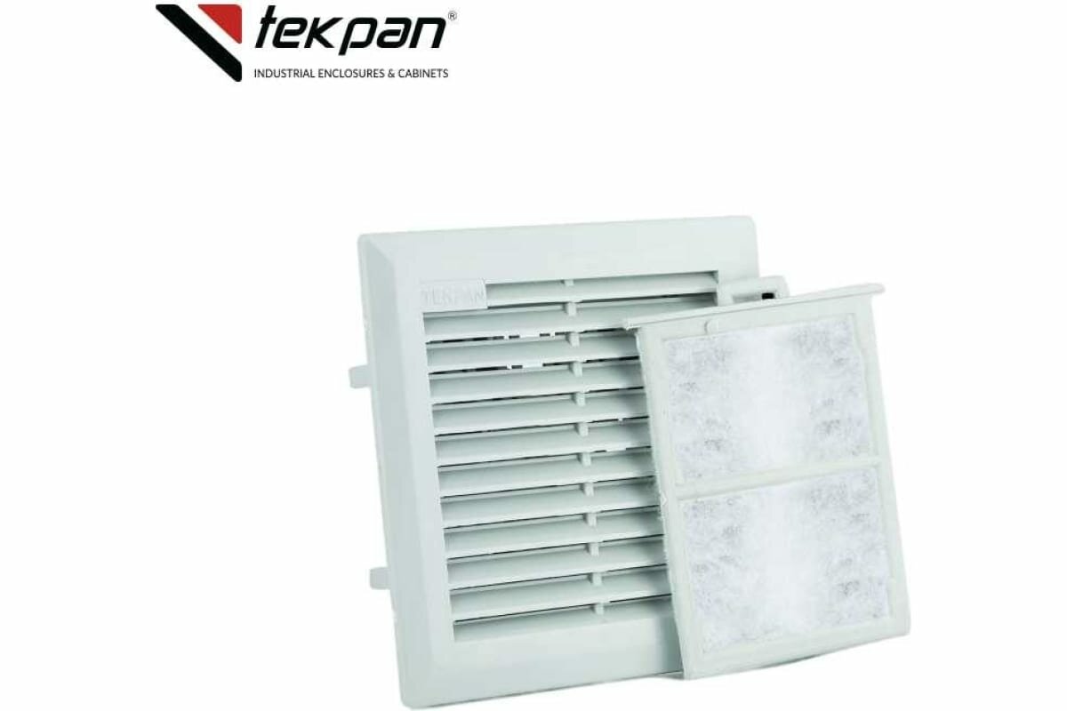 Tekpan Решетка вентиляционная с фильтром 105x105mm, RAL7035 TP 983104