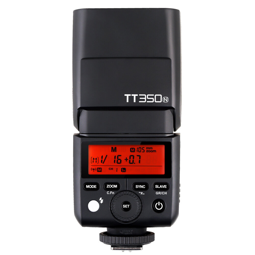 Вспышка накамерная Godox ThinkLite TT350N TTL Nikon для мобильной съемки, свадебной съемки, для репортажей, для путешествий