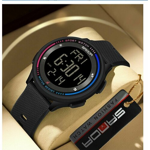 фото Наручные часы sanda, черный, синий