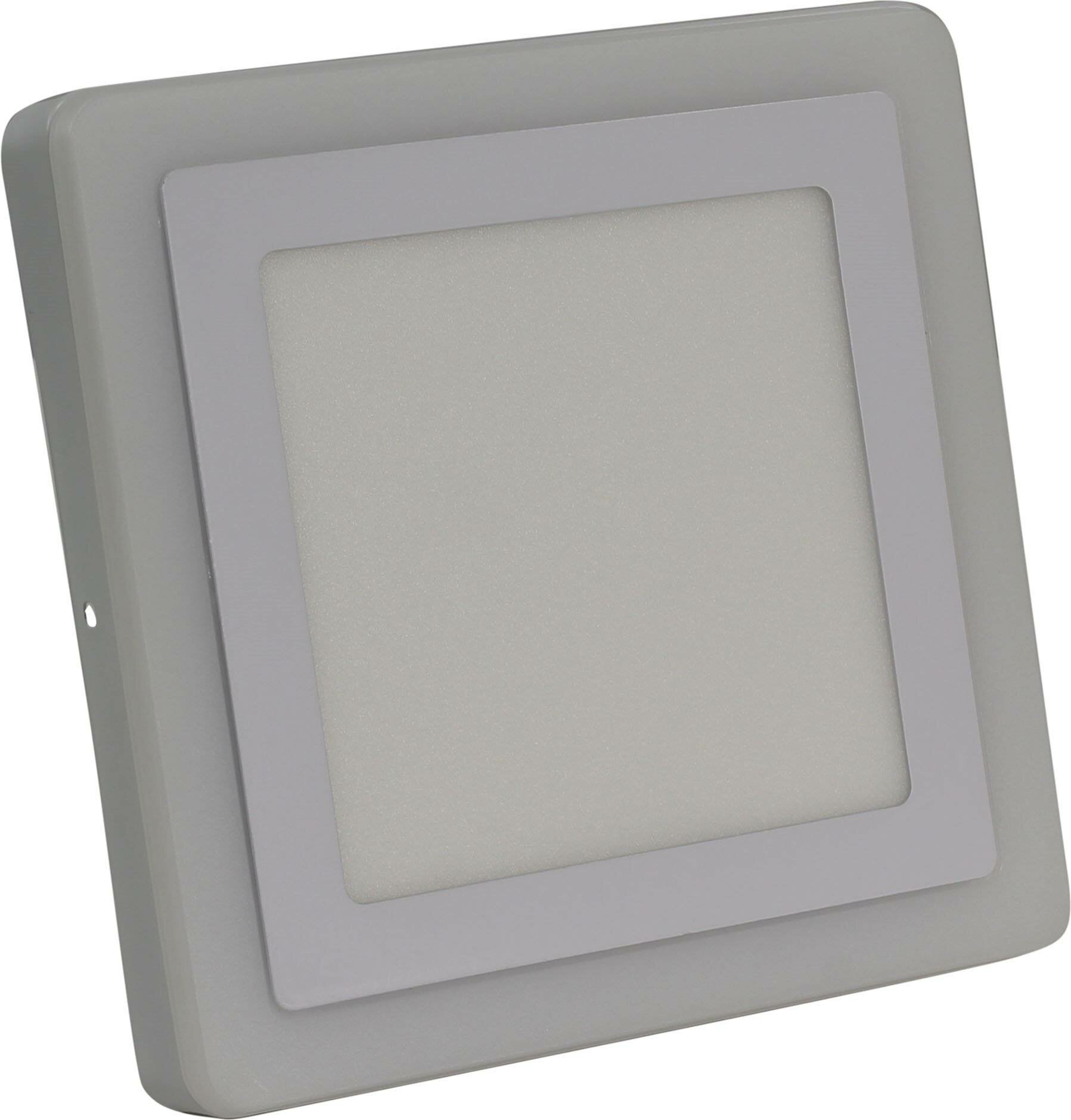 светильник встраиваемый smartbuy квадрат с подсветкой dlb 18w/3000k+b/ip20 sblsq1-dlb-18-3k-b - фото №7