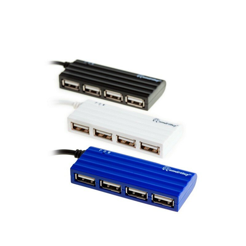 USB 20 Хаб Smartbuy 6810 4 порта черный (SBHA-6810-K)