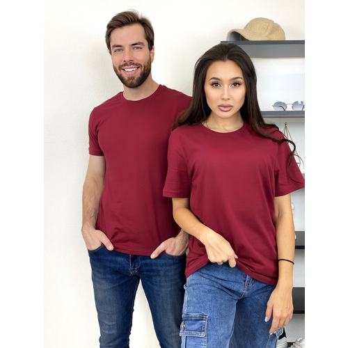 фото Футболка размер 50, бордовый maestro