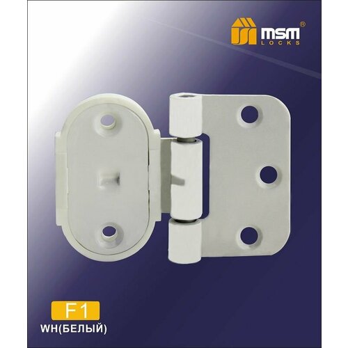 Петля для финских дверей Msm F1 накладка в комплекте Белый 379₽