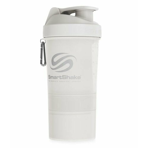 фото Белый smartshake шейкер neon v2 600 мл (smartshake)_
