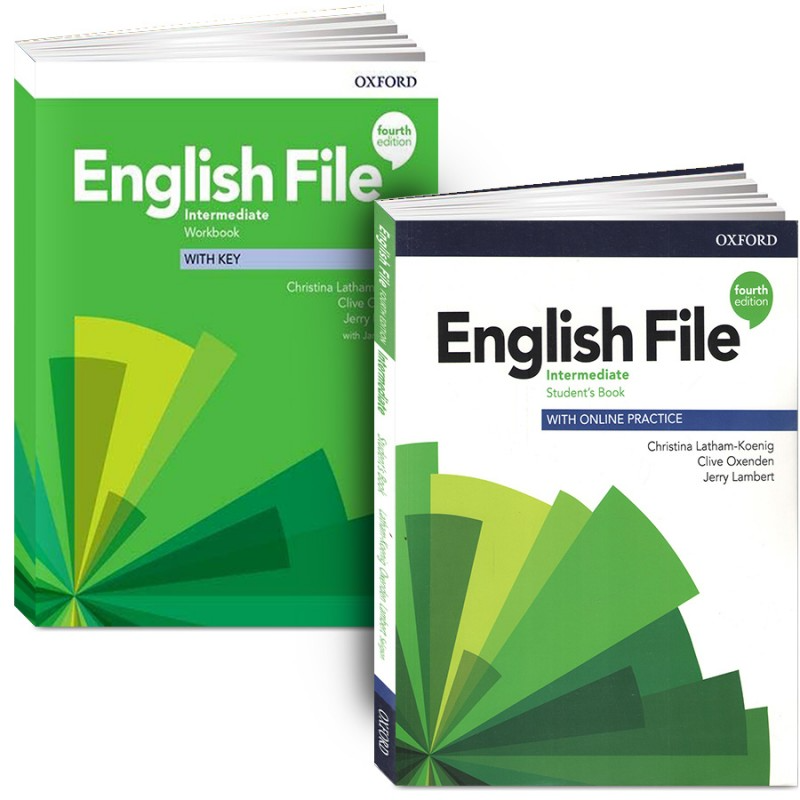 English File Intermediate 4th edition. Полный комплект: Учебник + Рабочая Тетрадь + CD/DVD (4 издание)