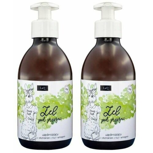 LaQ Гель для душа с экстрактом киви и винограда, 300 мл, 2 штуки