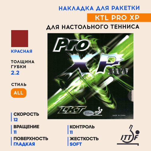 Накладка KTL PRO XP (цвет красный, толщина 2.2)