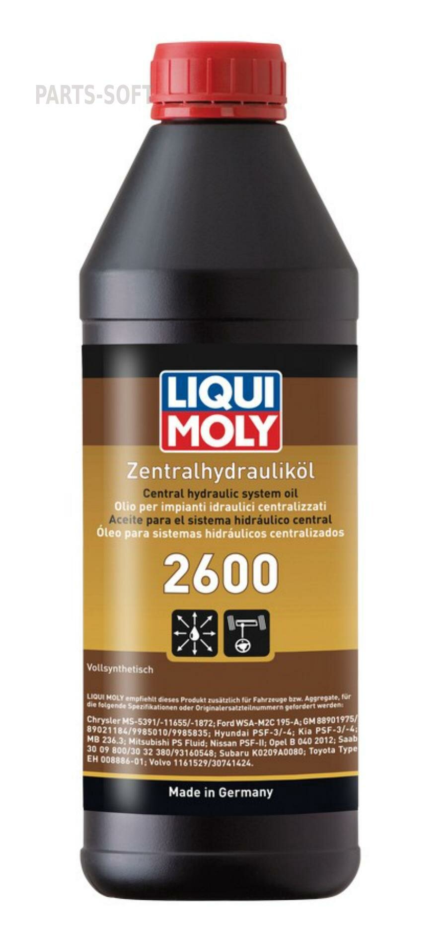 LIQUI MOLY 21603 Синт. гидр. жидк. Zentralhydraulik-Oil 2600 (1л)