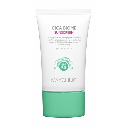 MAXCLINIC Cica Biome Солнцезащитный крем для чувствительной кожи SPF50+ PA++++, 50 мл