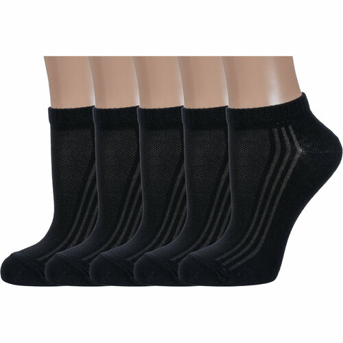 фото Носки борисоглебский трикотаж, 5 пар, размер 25, черный