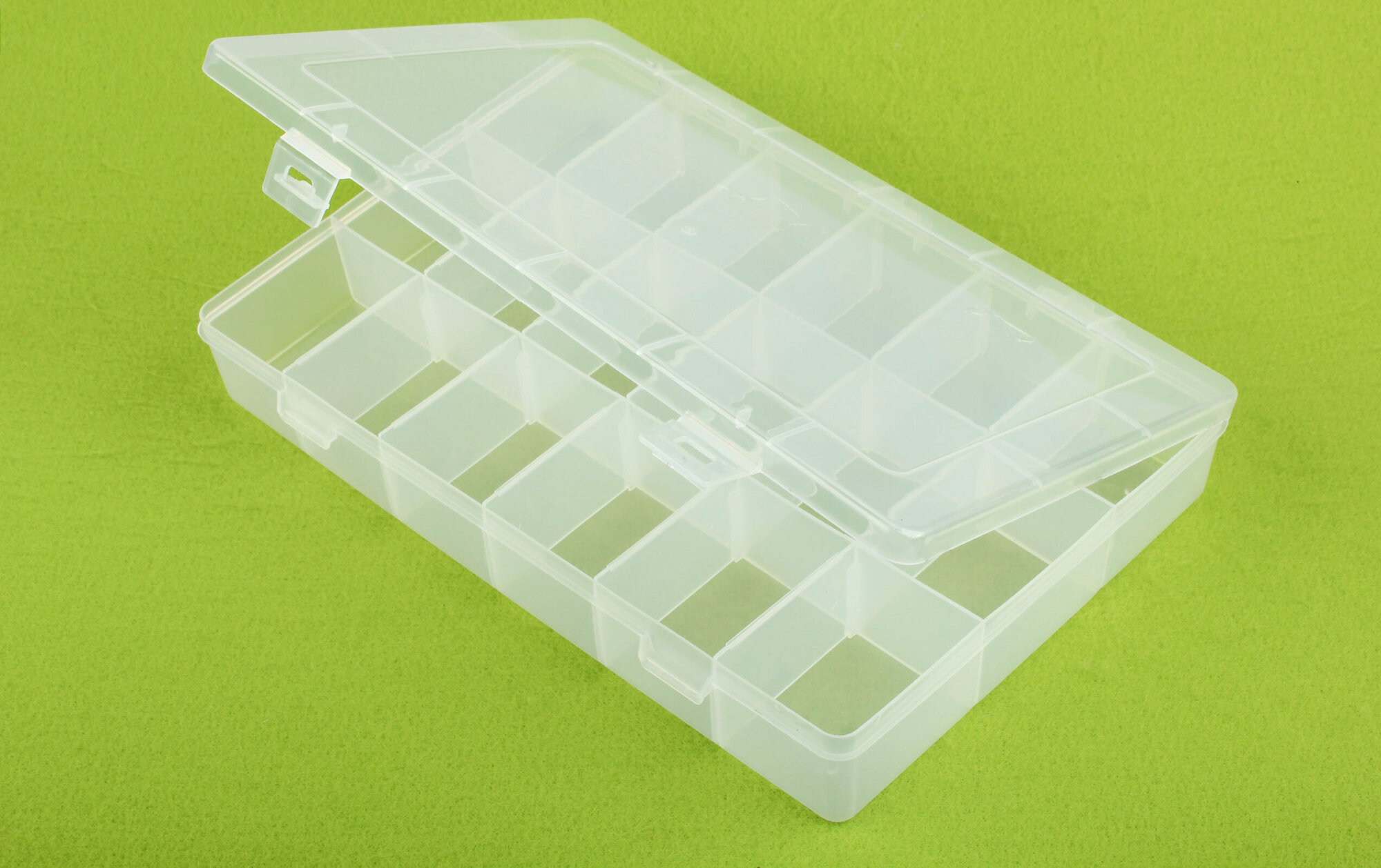 Коробка пластиковая для мелочей GAMMA, прямоугольная со съемными перегородками, 27*18*4см, 1шт