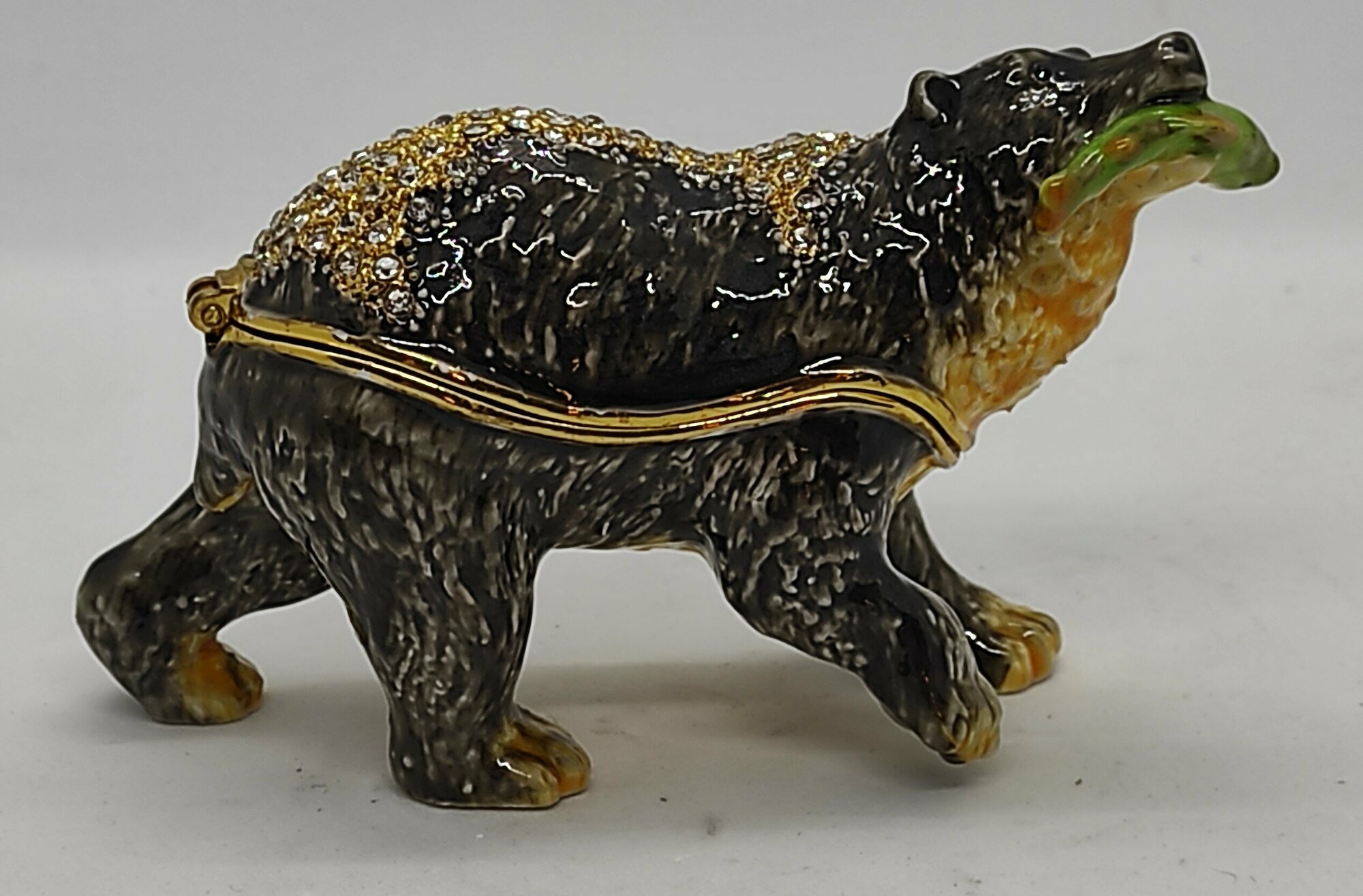 Шкатулка Фаберже "медведь"