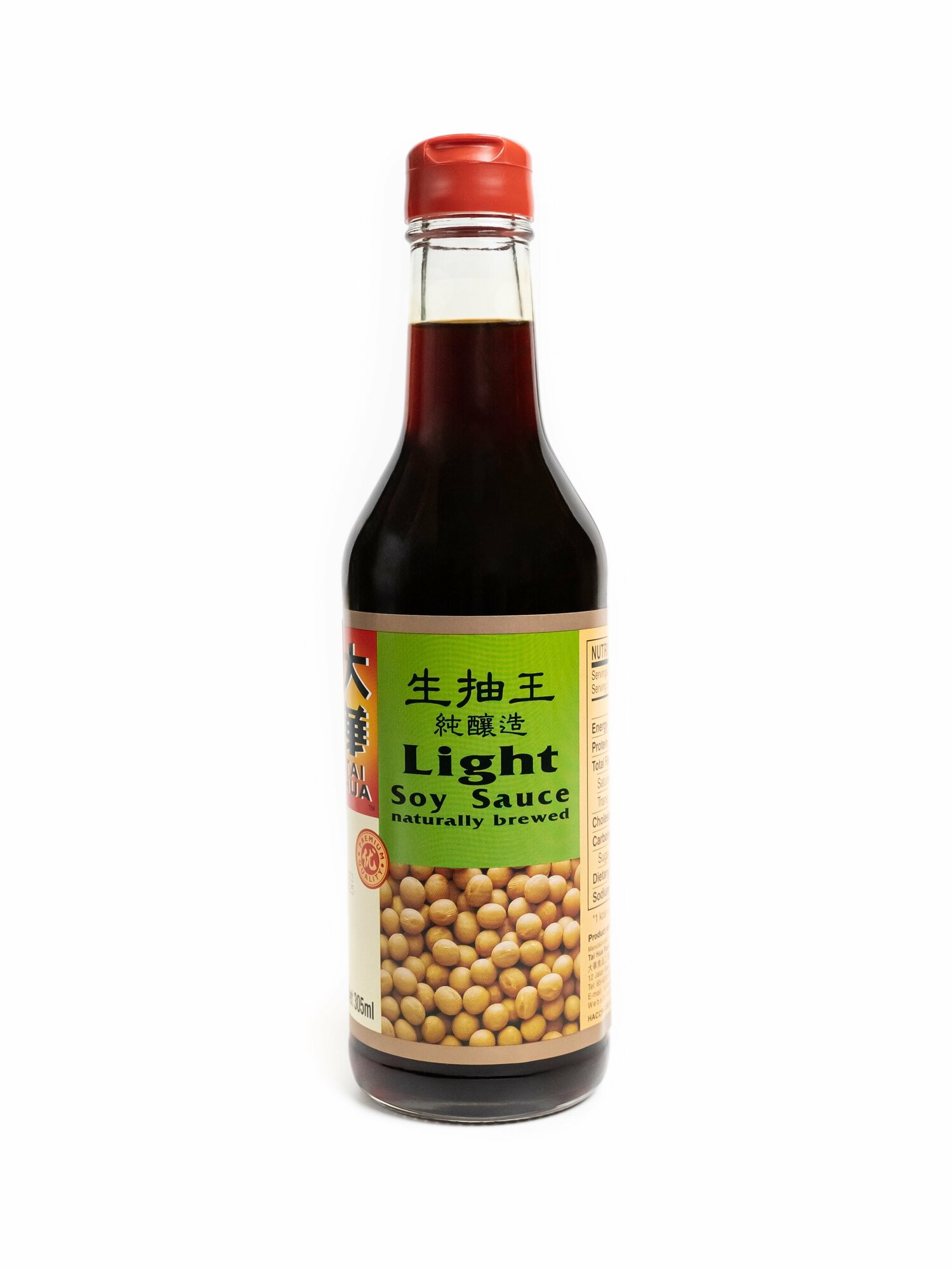 Соевый соус Легкий высшего качества. TAI HUA тм. (Light Soy Sauce) 305 мл стекло