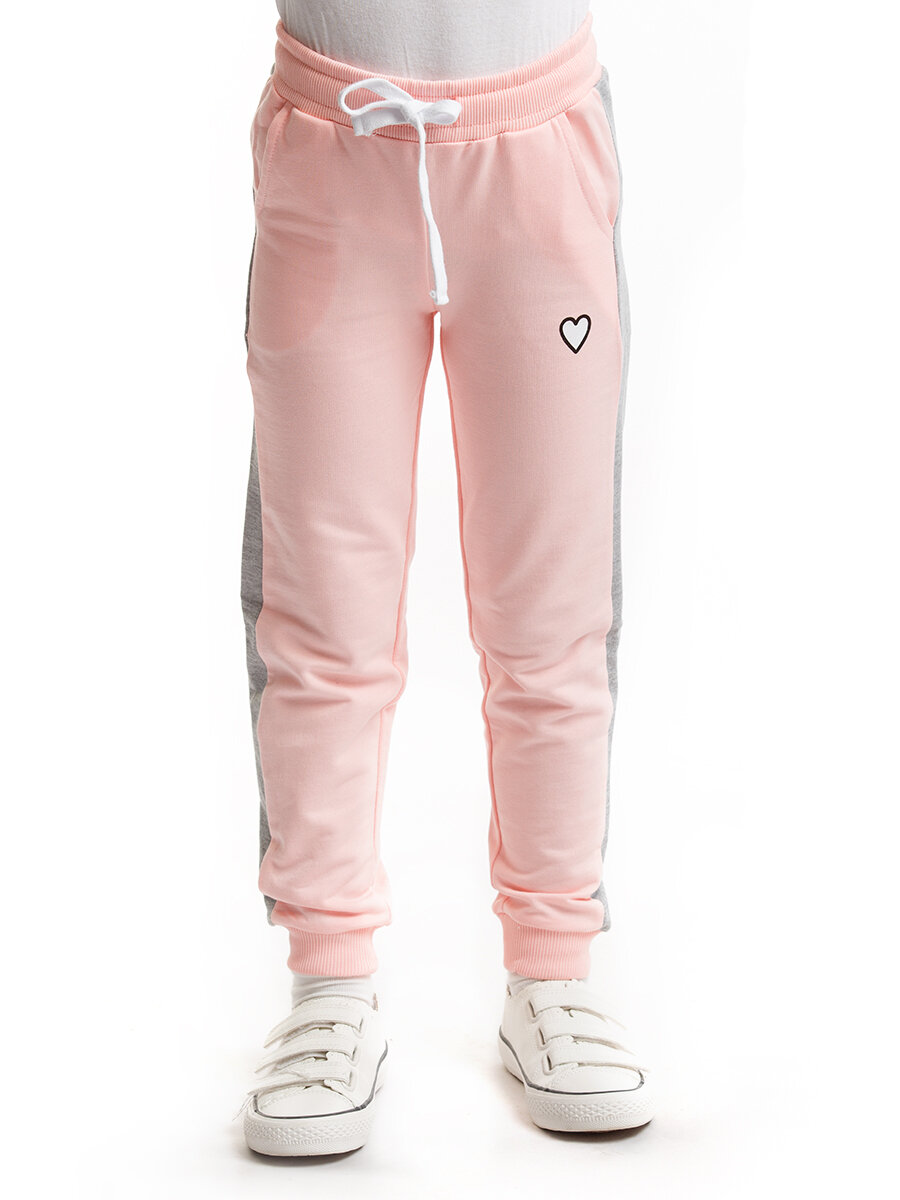 фото Брюки детские с лампасами на манжетах RoxyFoxy (GTR 091-004 122; Светло-розовый)