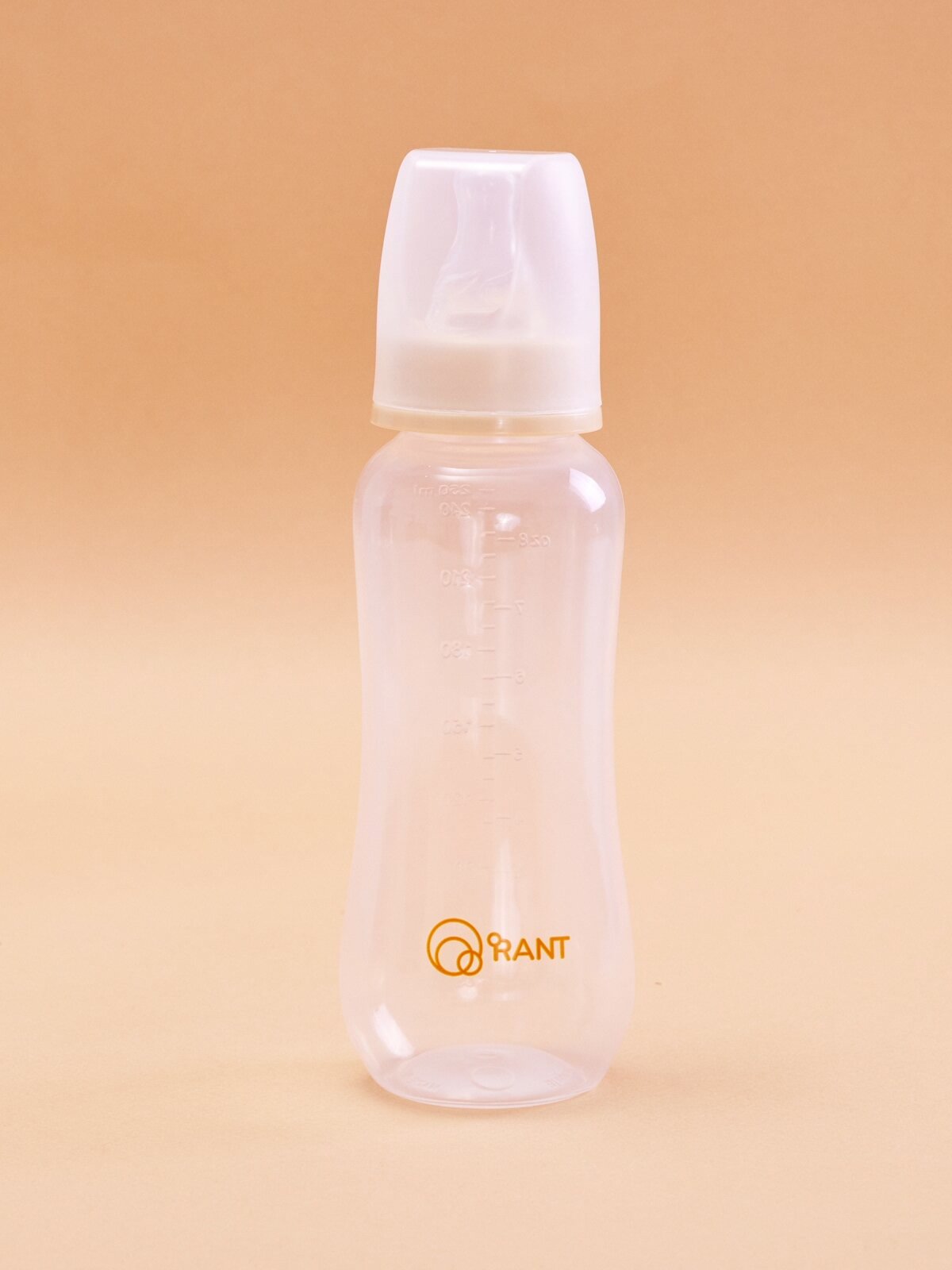 Бутылочка антиколиковая для кормления с силиконовой соской 250 мл. 0+ (арт. 1001) beige