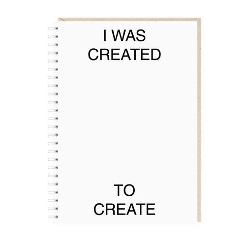 Блокнот «I was created to create», А5