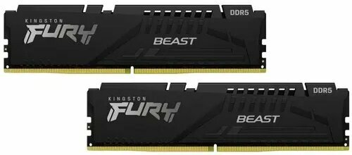Оперативная память 32Gb DDR5 5200MHz Kingston Fury Beast (2x16Gb KIT ...