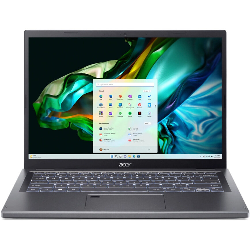 Ноутбук Acer Aspire 5 A514-56M, 14" (1920x1200) IPS/Intel Core i7-1355U/16ГБ DDR5/512ГБ SSD/Iris Xe Graphics/Win 11 Home, темно-серый (NX. KH7CD.006)