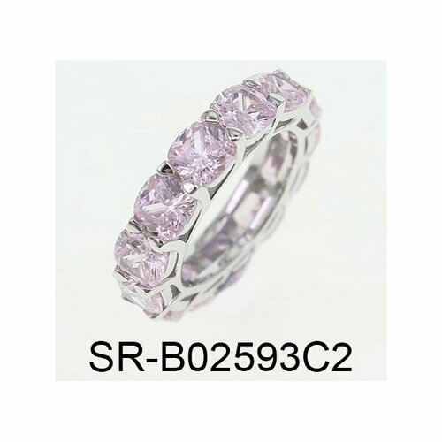 Кольцо Fidelis, серебро, 925 проба, фианит, размер 17.5, белый