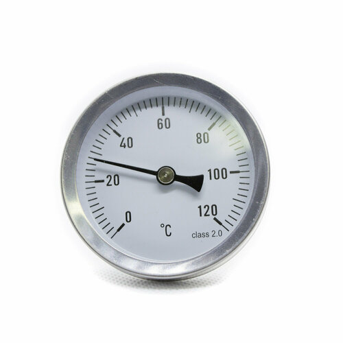 термометр с гильзой 1 2 х 120с диаметр 63 yl18 Термометр биметаллический для перегонного куба с погружной гильзой