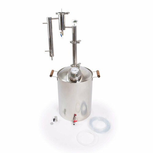 Самогонный аппарат Алкозверь Носорог 15 дюйма с рубашечным холодильником куб 30 литров 1099000₽