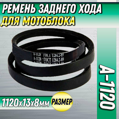 ремень клиновидный для мотоблока а 1120 Ремень А-1120 (заднего хода) для мотоблока