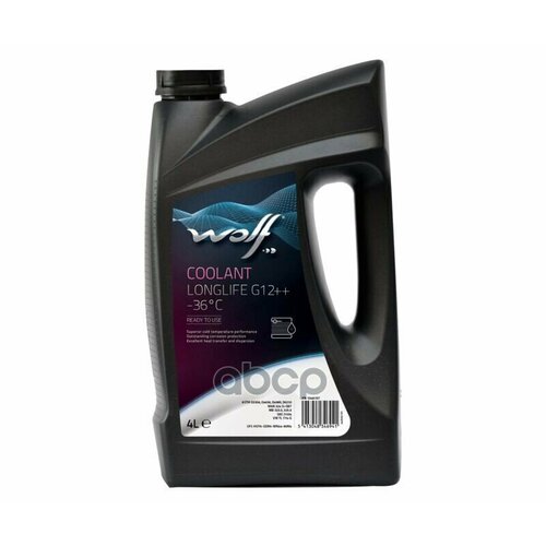 Жидкость охлаждающая COOLANT -36°C LONGLIFE G12++ 4L WOLF 1048157