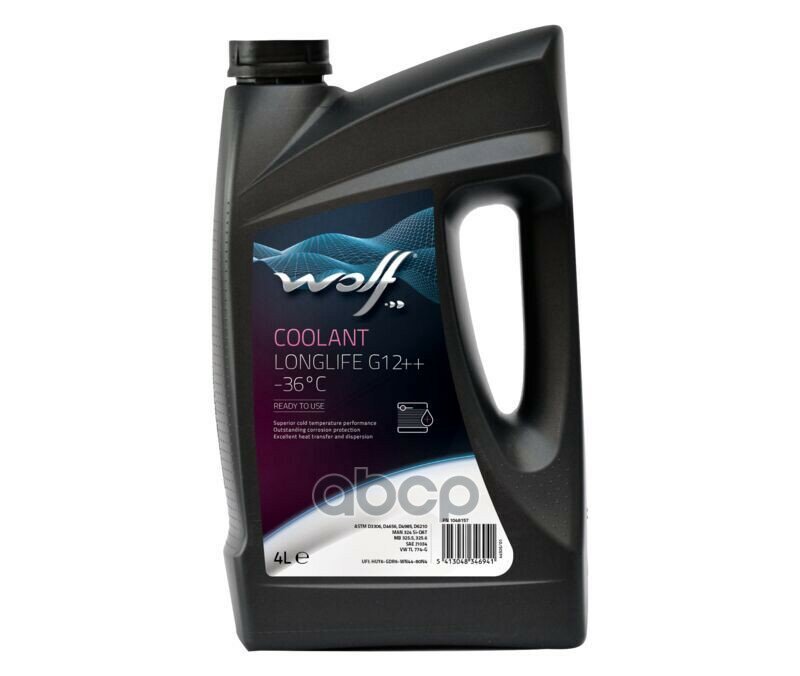 Антифриз Coolant -36C Longlife G12++ 4L Wolf арт. 1048157