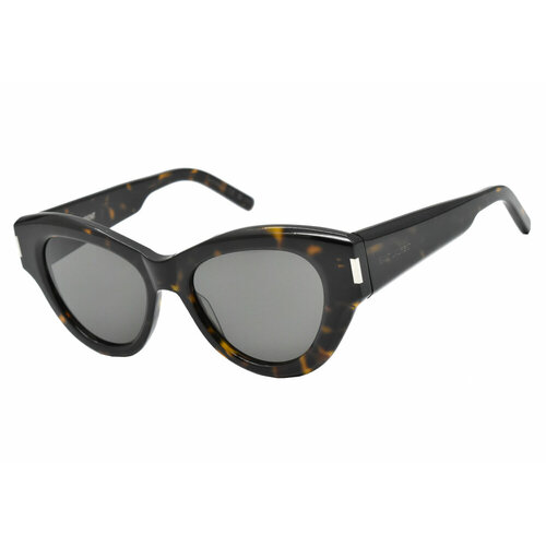 Солнцезащитные очки Yves Saint Laurent SL 506, черный, коричневый