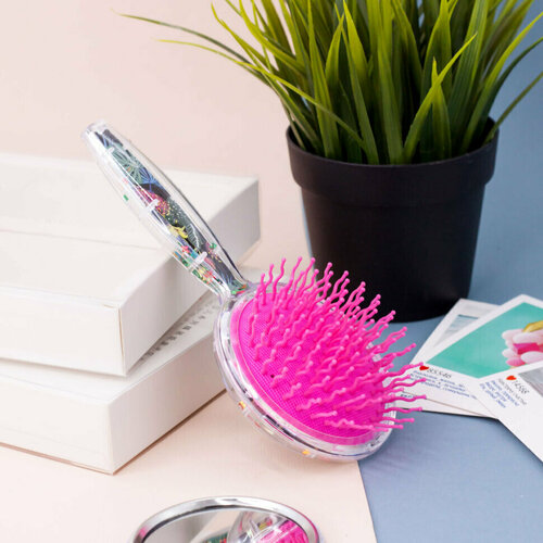 Расческа «Leaves», black