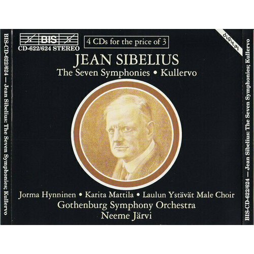 AUDIO CD Sibelius - The Seven Symphonies - Kullervo. 4 CD sibelius complete emi stereo recordings symphonies 1 7 halle orchestra barbirolli