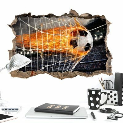Наклейки на стену 3D «Футбол 3Д»