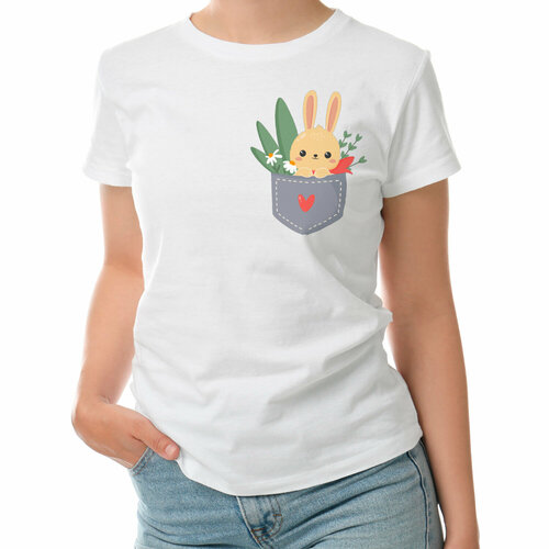 фото Футболка roly, размер s, белый