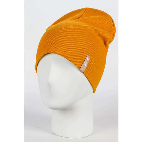 фото Шапка deluxe, размер 55-59, горчичный