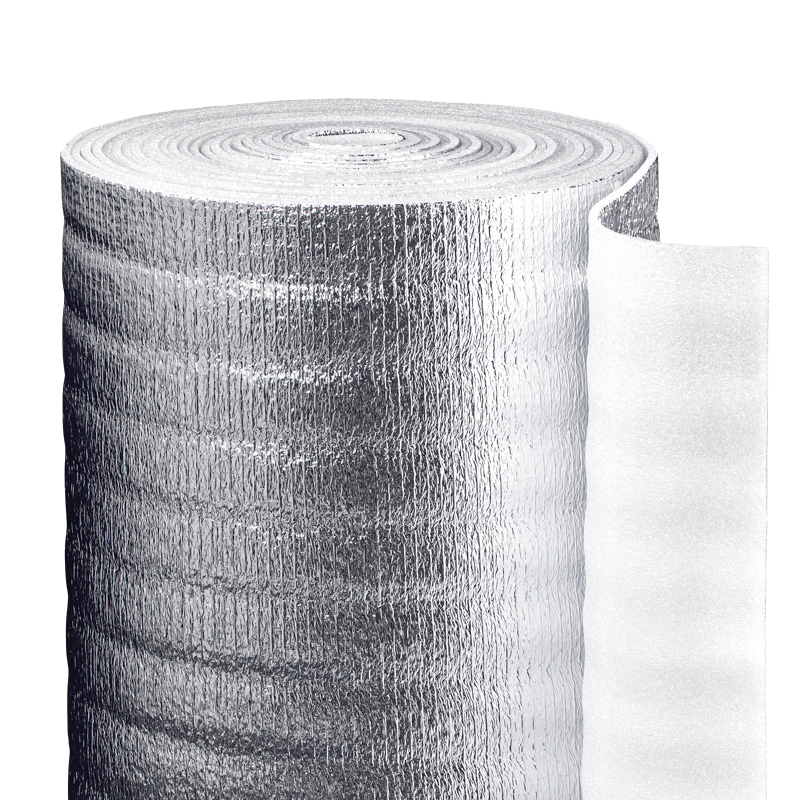 Теплоизоляция с ламинированной отражающей алюминиевой фольгой Тепофол А 10 мм, 1.2 м х 5м (6м²)
