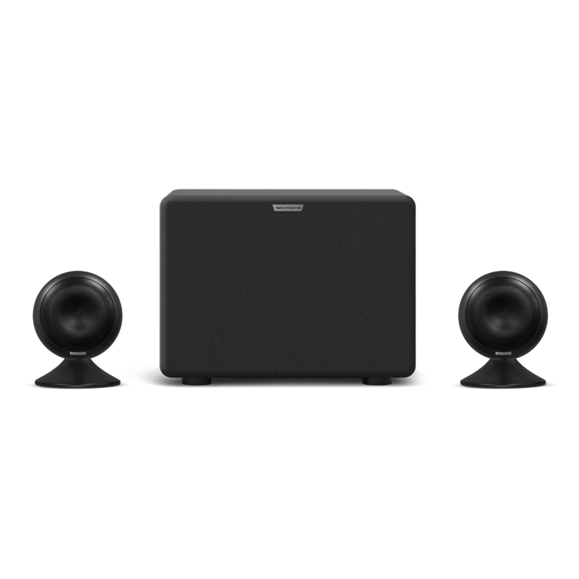 Караоке-комплект EVOBOX Black с микрофонами SE 200D и стереосистемой EvoSound Sphere 21 Black