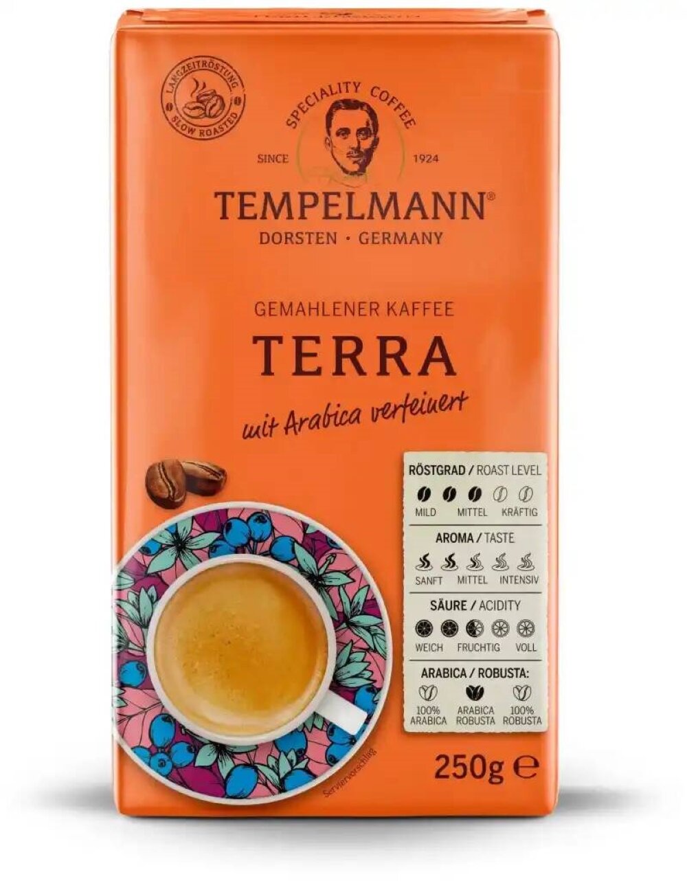 Кофе молотый Tеmpelmann Terra 250 г