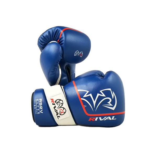 Боксерские перчатки Rival RS2V Super Sparring 2.0 Blue (18 унций)