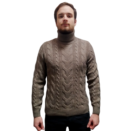 Свитер KINGWOOL, размер 52, коричневый свитер размер 52 коричневый