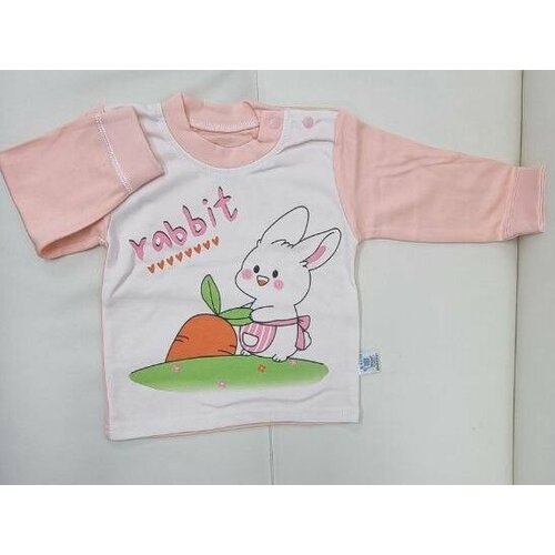 фото Футболка , размер 80, розовый micky baby