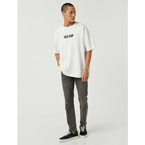 фото Джинсы koton, размер 30/30, коричневый